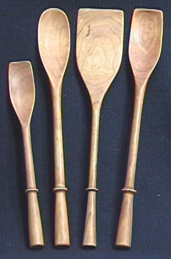 Cherry spoons/spatula 10” and 12” long